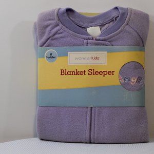 (NEW) Baby Zippered Blanket Sleeper (Lavender)